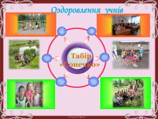 Табір
«Сонечко»
Оздоровлення учнів
 