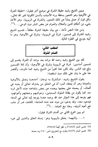 منهج الشيخ محمد رشيد رضا في العقيدة