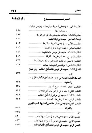 منهج الشهرستاني في كتابه الملل والنحل عرض وتقويم