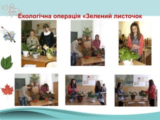 Екологічна операція «Зелений листочок
 