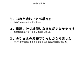 結婚式の新郎挨拶 事業提携風ver 結婚式の新郎挨拶 事業提携風ver