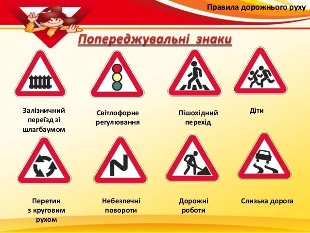 Заняття 4 Дорожні знаки