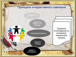 Принципи інтерактивного навчання
 
