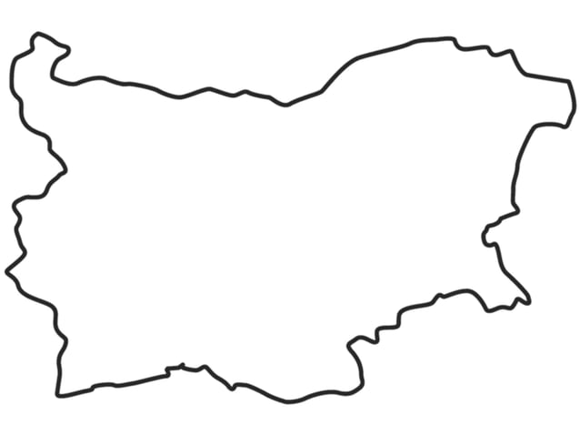 Карта на България с редове за писане | PPT