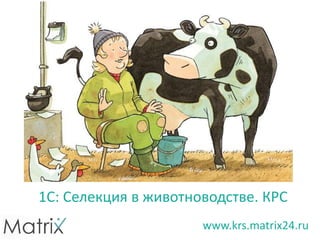 1С: Селекция в животноводстве. КРС
www.krs.matrix24.ru
 