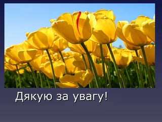 Дякую за увагу!Дякую за увагу!
 