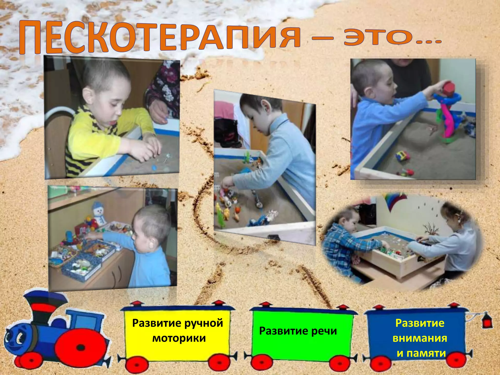 Развитие ручной
моторики
Развитие речи
Развитие
внимания
и памяти
 