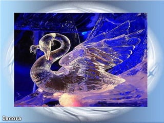 сніговик зі  снігу та з льоду