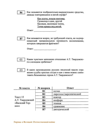 Лирика о Великой Отечественной войне
 