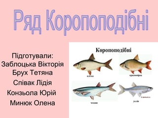 Підготували:
Заблоцька Вікторія
Брух Тетяна
Співак Лідія
Конзьола Юрій
Минюк Олена
 