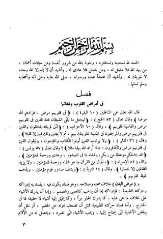 أمراض القلوب وشفاؤها ويليها التحفة العراقية في الأعمال القلبية