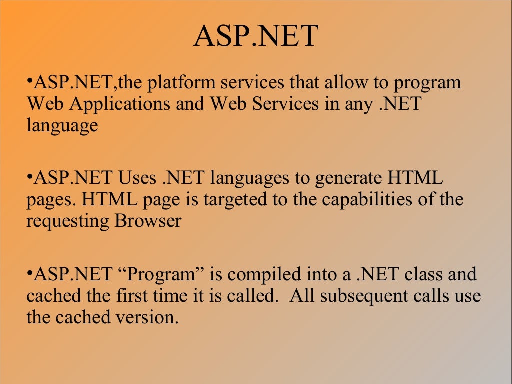 Net Overview Introduction Of Net Net Overview Introduction Of Net