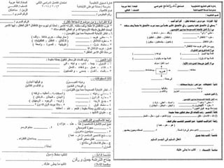 امتحانات عربى ودين اولى وتانية ابتدائى لآخر العام 2014/2015