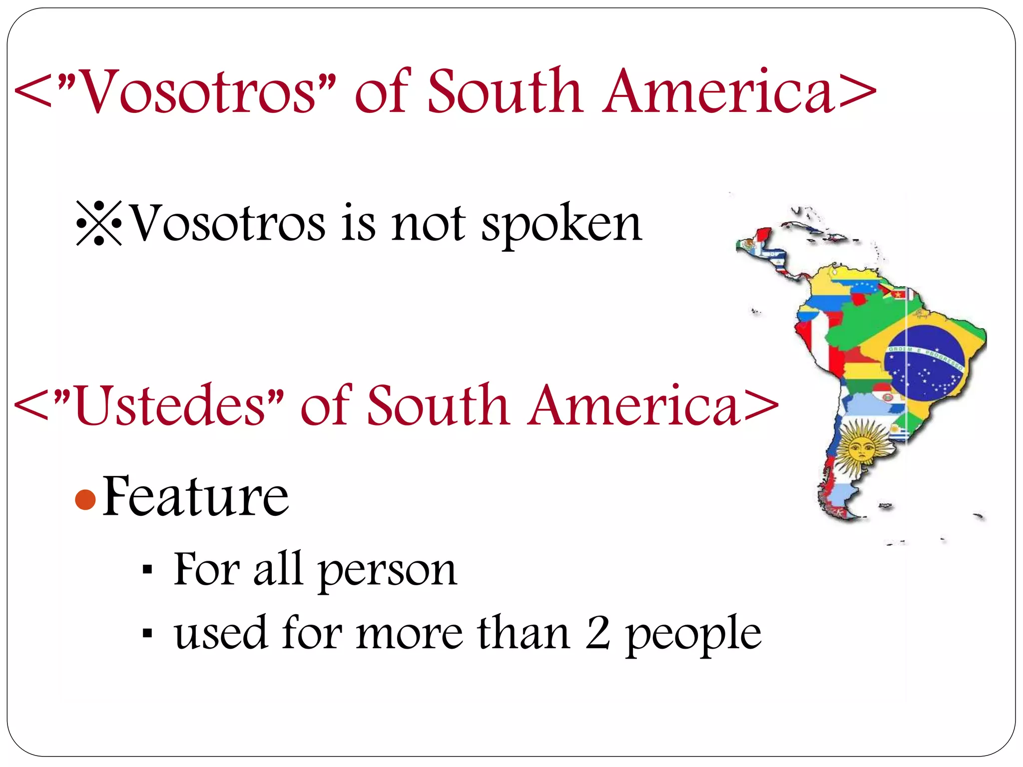 Variety of Spanish | PPTX