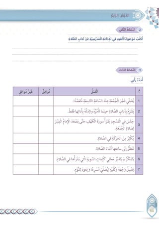 أهمية الصلاة المفروضة وآدابها