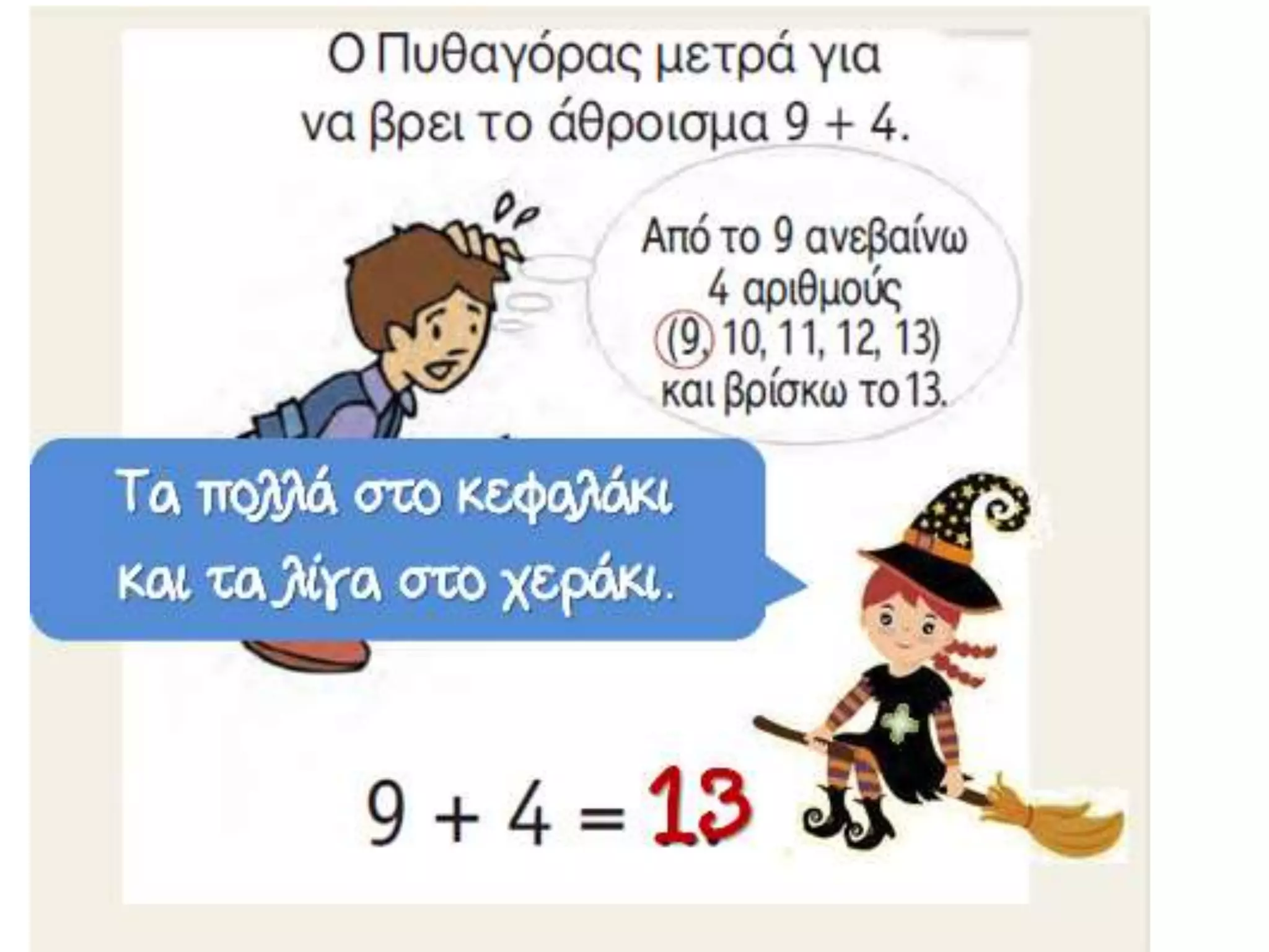 προσθεση με υπερβαση δεκάδας | PPTX