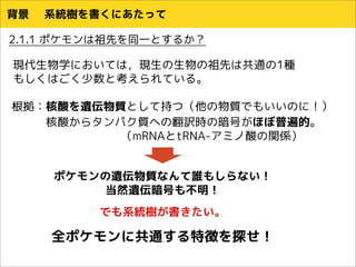 ポケモン系統樹かいてみた
