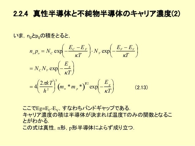 半導体デバイス工学 第2章