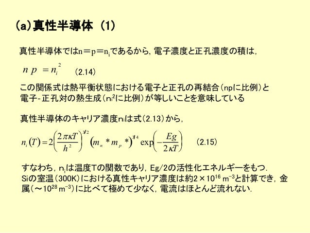 半導体デバイス工学 第２章