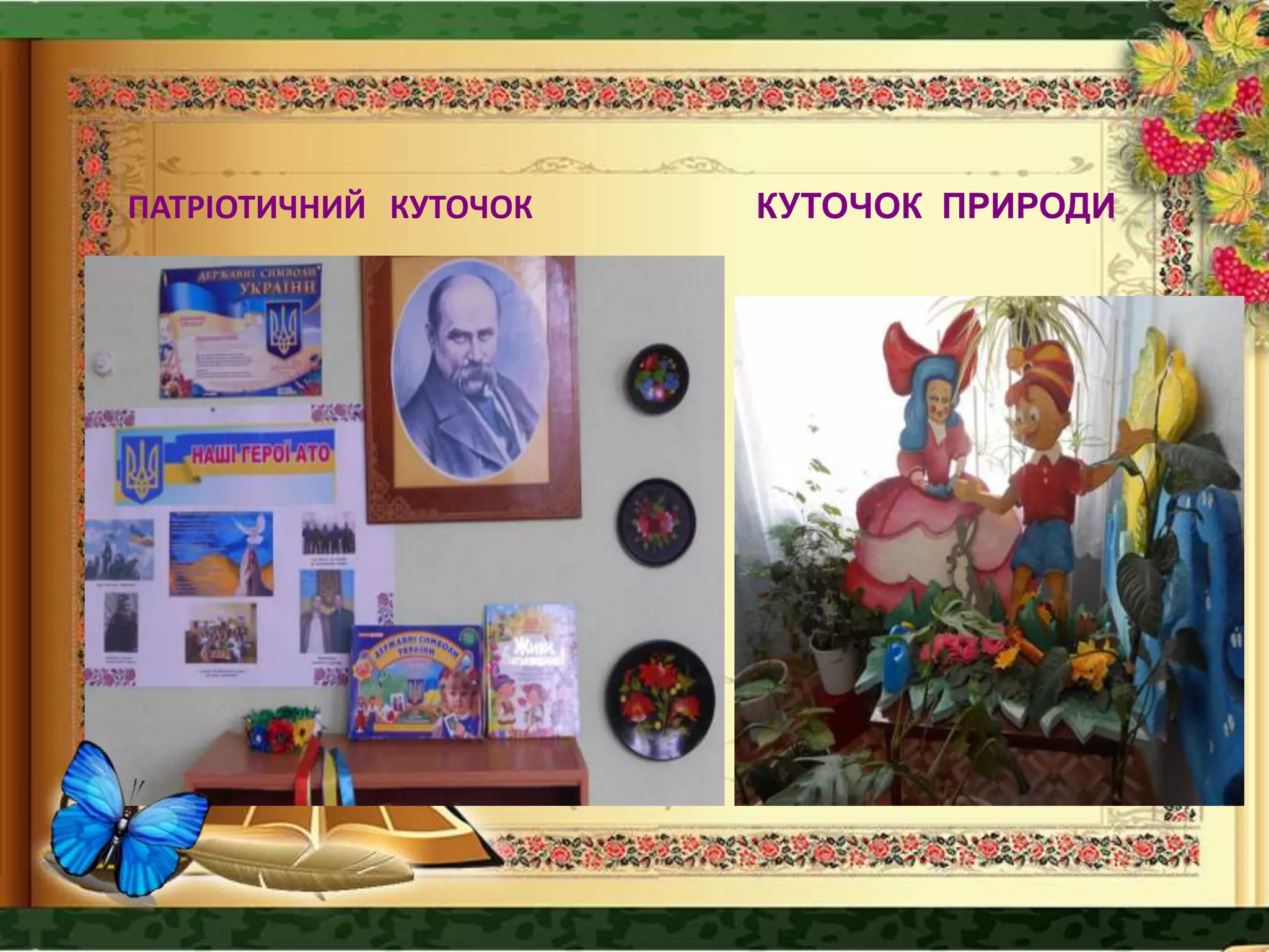 ПАТРІОТИЧНИЙ КУТОЧОК КУТОЧОК ПРИРОДИ
 