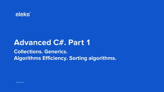 Advanced C#. Part 1 | PPT