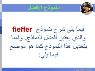 ‫األفضل‬ ‫النموذج‬
‫لنموذج‬ ‫شرح‬ ‫يلي‬ ‫فيما‬fieffer
‫النماذج‬ ‫أفضل‬ ‫يعتبر‬ ‫والذي‬.‫وقم‬‫نا‬
‫موضح‬ ‫هو‬ ‫كما‬ ‫النموذج‬ ‫هذا‬ ‫بتعديل‬
‫يلي‬ ‫فيما‬:
Eng. Waleed Hewalla
 
