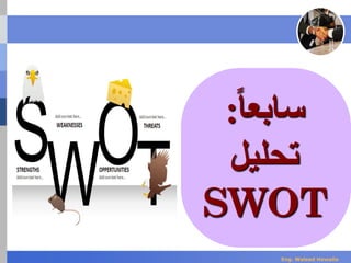 ‫سابع‬‫ا‬‫ا‬:
‫تحليل‬
SWOT
Eng. Waleed Hewalla
 