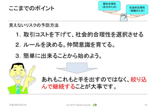ƽ28327 (C) 2016 Takashi Suzuki . 19
ޤǤΥݥ
ȡȤ¤ơĺԤxk
⤳֤ΤǤϤʤgz
Ǿ@A뤳Ȥ¤Ǥ
Ҋʤꥹ
`Q롣gRƤ롣
g˳뤳Ȥʼ褦
e
Է֤Τᣩ ĺ
MΤᣩ
 