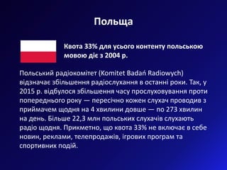 Квоти як інструмент культурної політики. Інфографіка