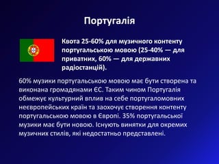 Квоти як інструмент культурної політики. Інфографіка