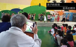 孩子的表現
家長的期待
 