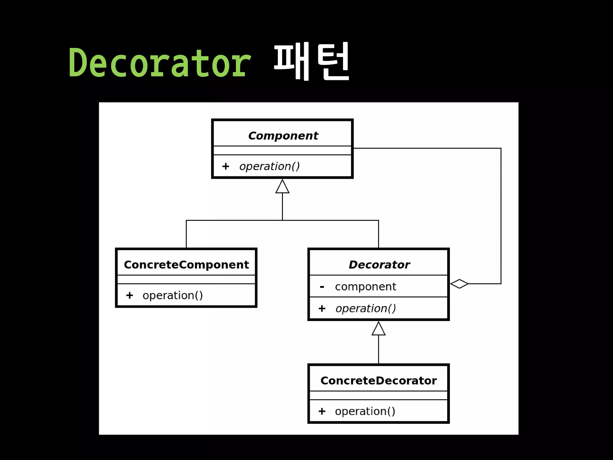 Decorator 패턴
 