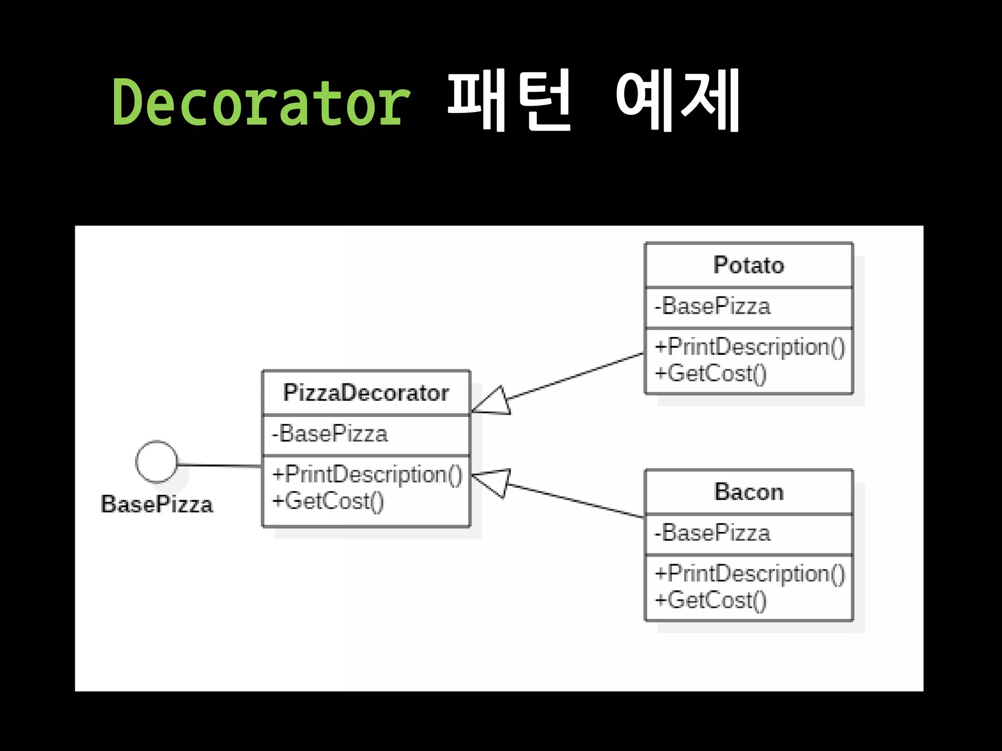 Decorator 패턴 예제
 