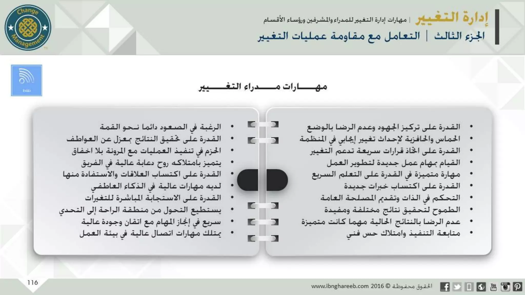 عرض إدارة التغيير