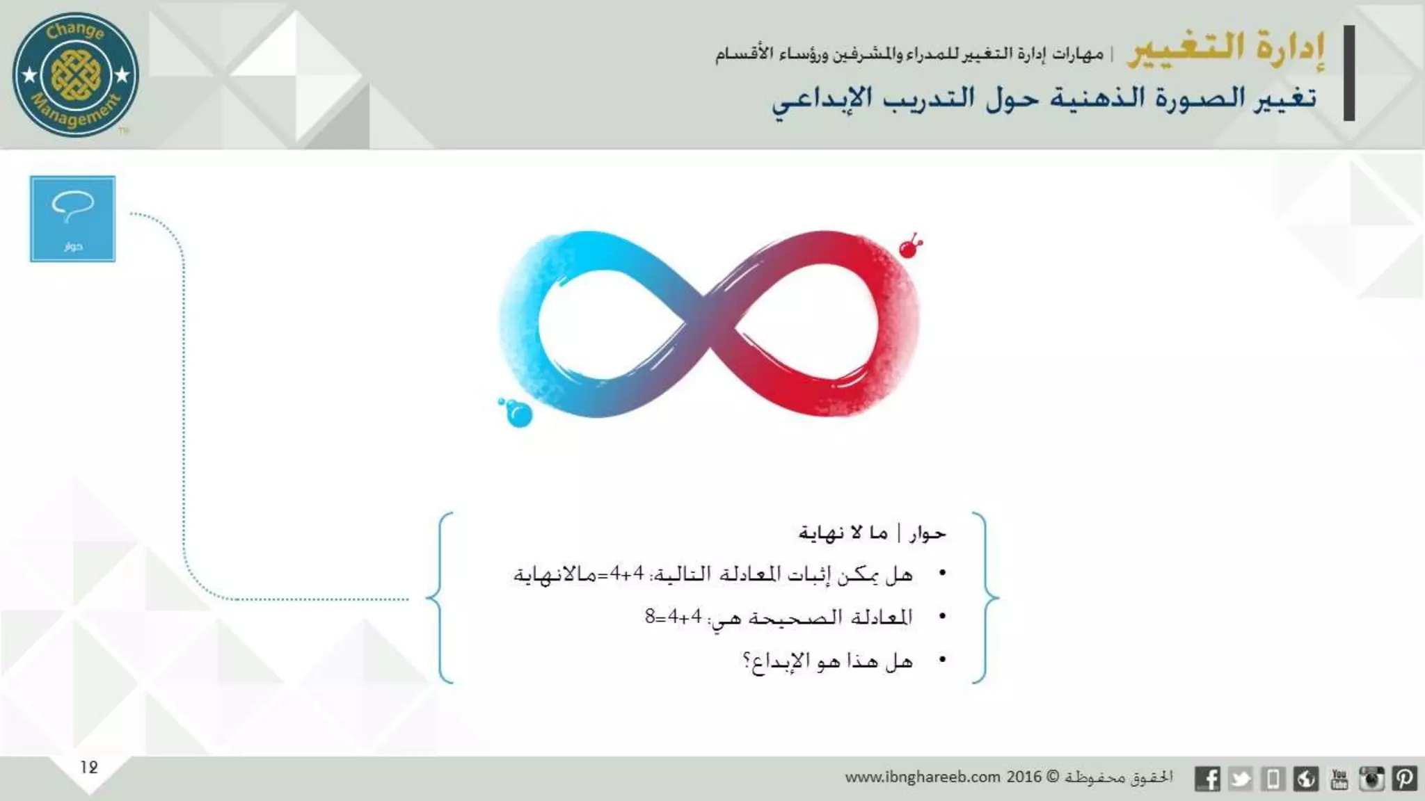 عرض إدارة التغيير