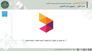 عرض إدارة التغيير