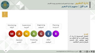 عرض إدارة التغيير