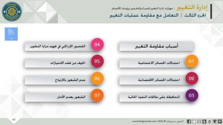 عرض إدارة التغيير