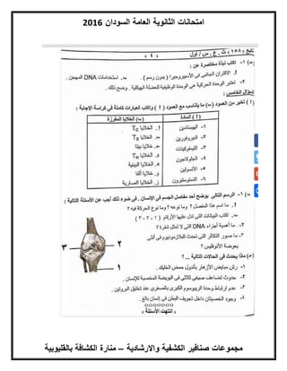 ‫السودان‬ ‫العامة‬ ‫الثانوية‬ ‫امتحانات‬6102
‫واالرشادية‬ ‫الكشفية‬ ‫صنافير‬ ‫مجموعات‬–‫بالق‬ ‫الكشافة‬ ‫منارة‬‫ليوبية‬
 