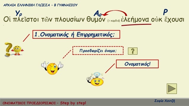 ÎΡΧÎÎÎ ÎÎÎÎÎÎÎÎ ÎÎΩΣΣΠâ Î ÎÎ¥ÎÎÎΣÎÎÎ¥
ΣοÏία ΧανÏζή
Î¡Î¥Ï ÎÏ
Îá¼± Ïλεá¿ÏÏοι Ïῶν ÏλοÏ
ÏίÏν θÏ
μÏν (= καÏδιά) á¼Î»ÎµÎ®Î¼Î¿Î½Î± οá½Îº á¼ÏοÏ
Ïι
.
1...