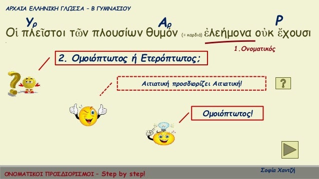 ÎΡΧÎÎÎ ÎÎÎÎÎÎÎÎ ÎÎΩΣΣΠâ Î ÎÎ¥ÎÎÎΣÎÎÎ¥
ΣοÏία ΧανÏζή
Î¡Î¥Ï ÎÏ
Îá¼± Ïλεá¿ÏÏοι Ïῶν ÏλοÏ
ÏίÏν θÏ
μÏν (= καÏδιά) á¼Î»ÎµÎ®Î¼Î¿Î½Î± οá½Îº á¼ÏοÏ
Ïι
.
1...