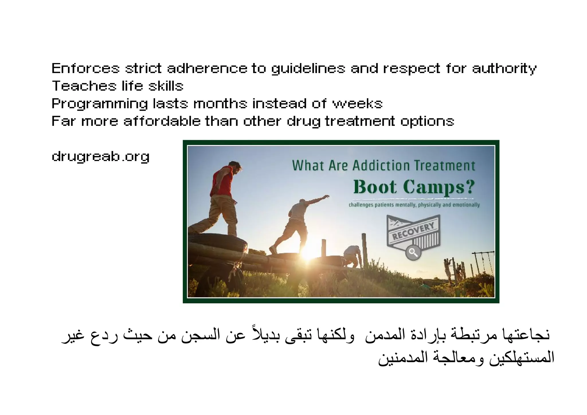 ‫ﻧﺟﺎﻋﺗﮭﺎ‬‫اﻟﻣدﻣن‬ ‫ﺑﺈرادة‬ ‫ﻣرﺗﺑطﺔ‬‫ﻏﯾر‬ ‫ردع‬ ‫ﺣﯾث‬ ‫ﻣن‬ ‫اﻟﺳﺟن‬ ‫ﻋن‬ ً‫ﻼ‬‫ﺑدﯾ‬ ‫ﺗﺑﻘﻰ‬ ‫وﻟﻛﻧﮭﺎ‬
‫اﻟﻣدﻣﻧﯾن‬ ‫وﻣﻌﺎﻟﺟﺔ‬ ‫اﻟﻣﺳﺗﮭﻠﻛﯾن‬
 