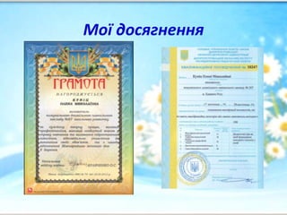 Мої досягнення
 