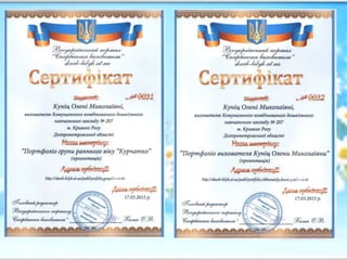 портфоліо презентація  куніц о.м. 