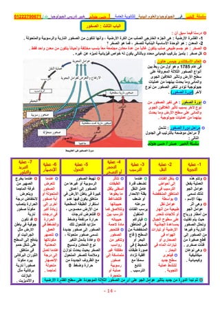 موقع ملزمتي - مراجعة الجولوجيا للثانوية العامة