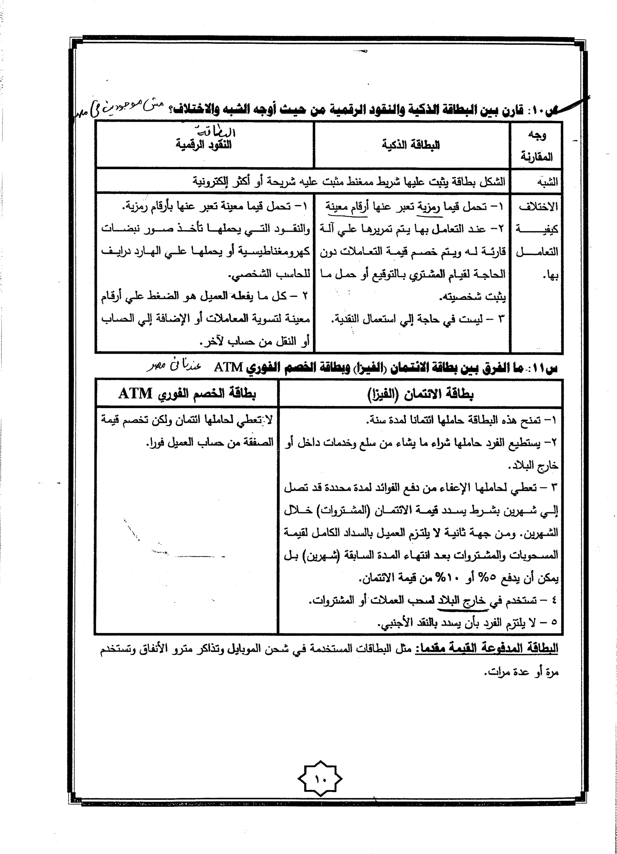 موقع ملزمتي - مراجعة الاقتصاد للثانوية العامة