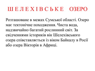 найбільші озера україни | PPT