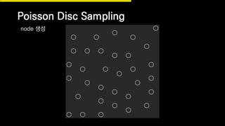 Poisson Disc Sampling
node 생성
 