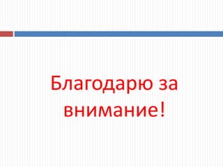 Благодарю за
внимание!
 