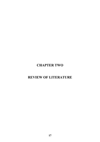 17
CHAPTER TWO
REVIEW OF LITERATURE
 